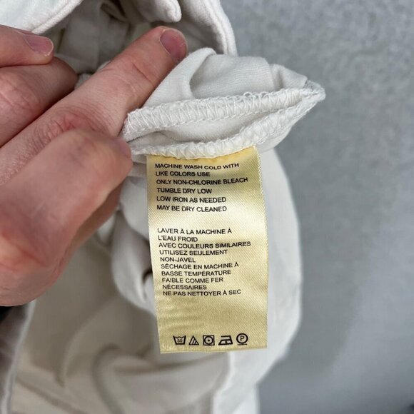 Free People In My Feelings Crop Boot Cut Pants Size L White Velvet Boho NEW - Picture 6 of 12